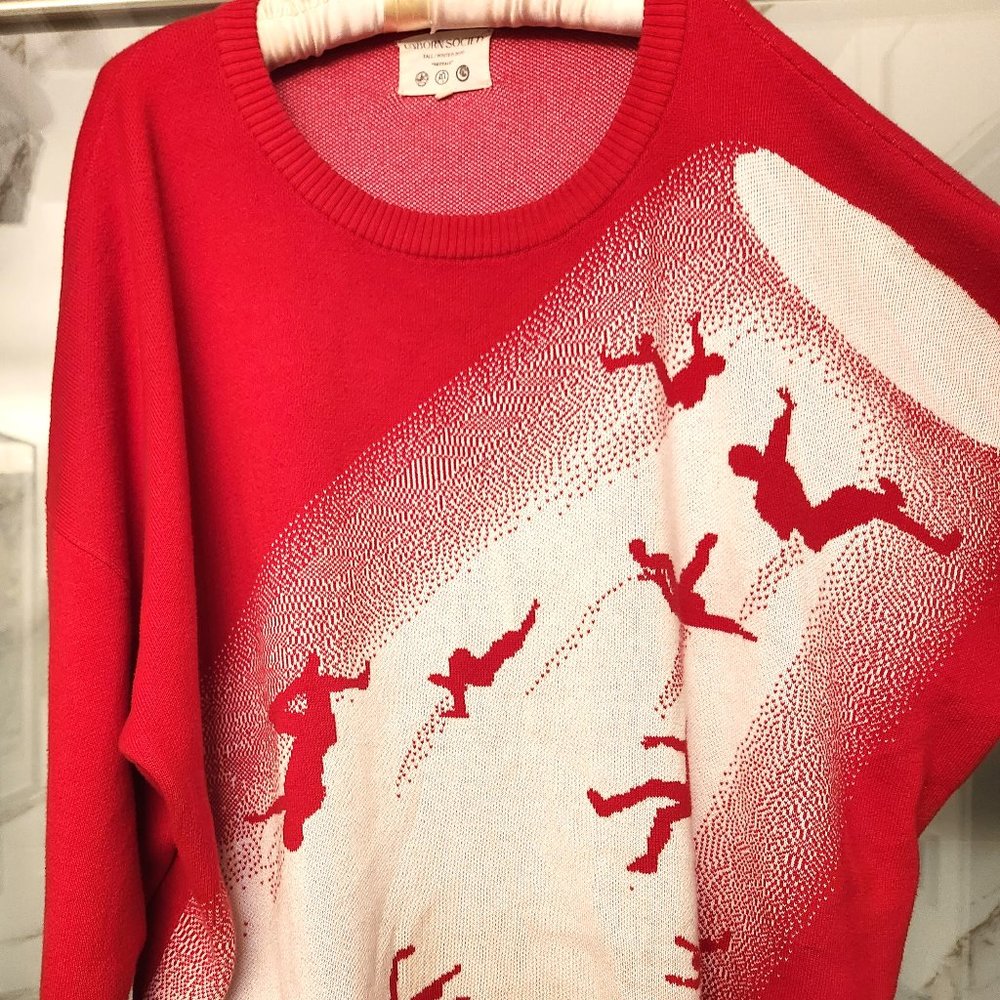 Unborn Society rare "Skyfall" sweater size large